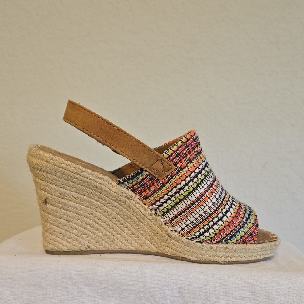 Toms Multicolor Woven Espadrille Wedges - Picture 11 of 15